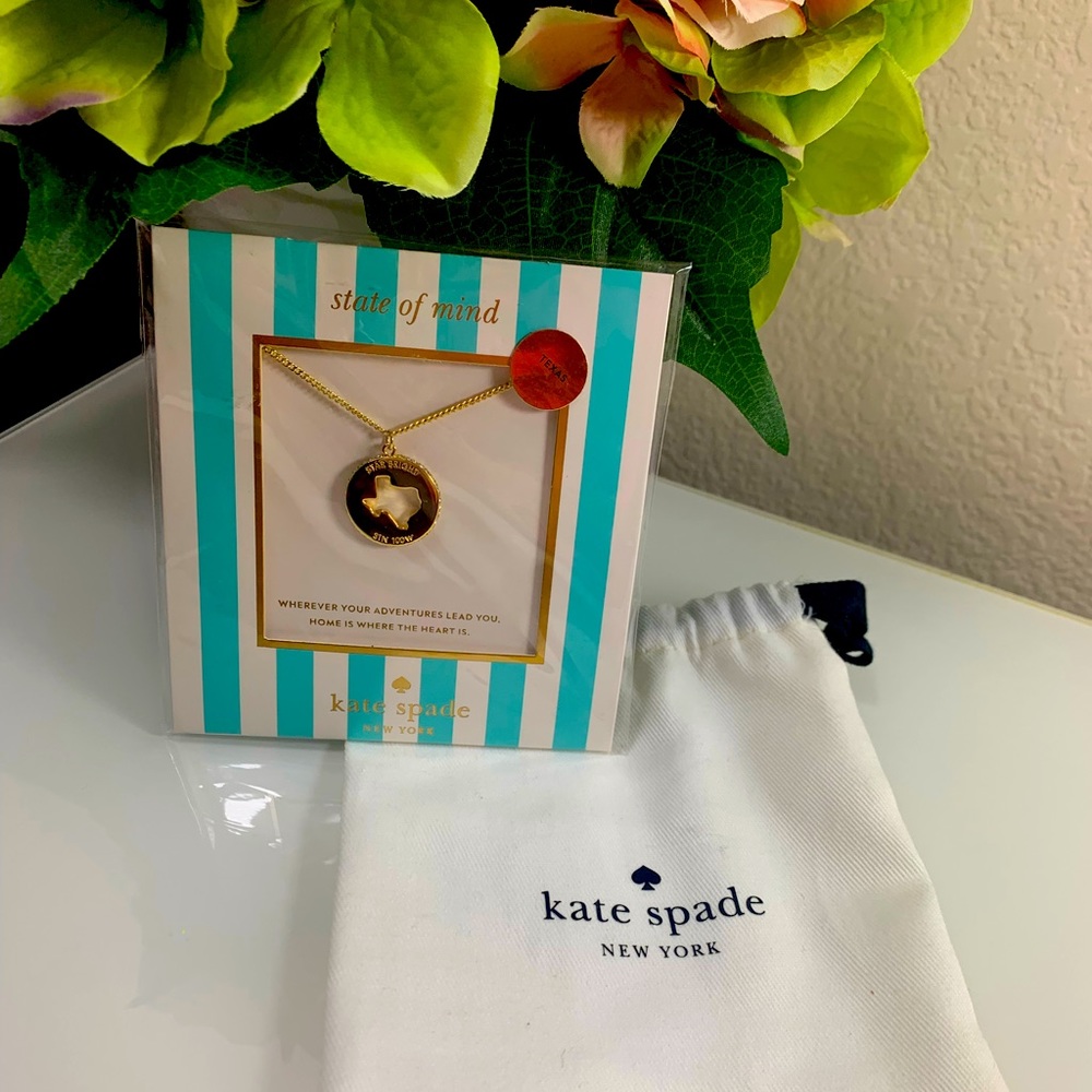 Kate Spade State of Mind necklace gold Texas